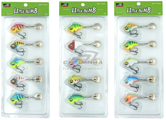 Тейл-спиннер LITTLE BOMB набор блесен для рыбалки 10G