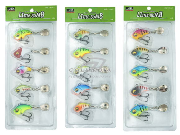 Тейл-спиннер LITTLE BOMB набор блесен для рыбалки 14G