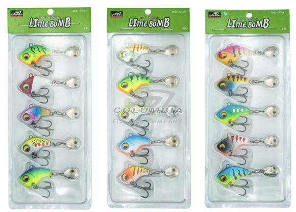Тейл-спиннер LITTLE BOMB набор блесен для рыбалки 20G