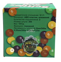 Катушка для рыбалки безынерционная с леской