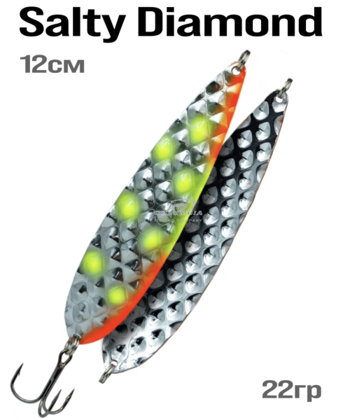 Блесна колебалка на щуку Salty Diamond 22g