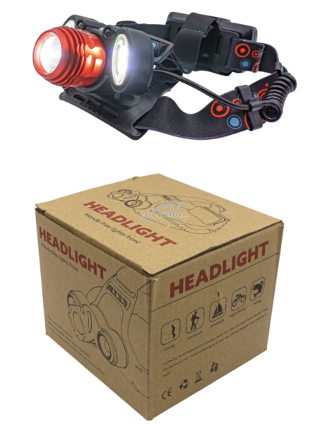 Налобный фонарик на аккумуляторе с зарядкой мощный