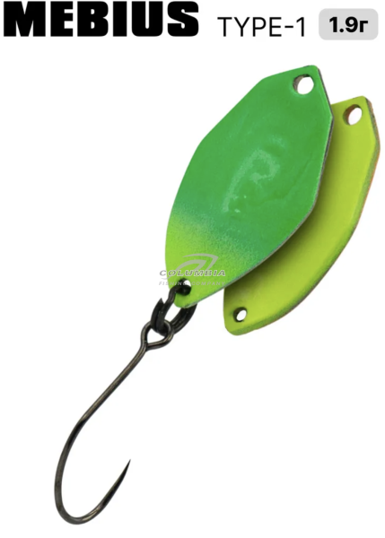 Блесна на форель колебалка Mebius TYPE1 1.9g