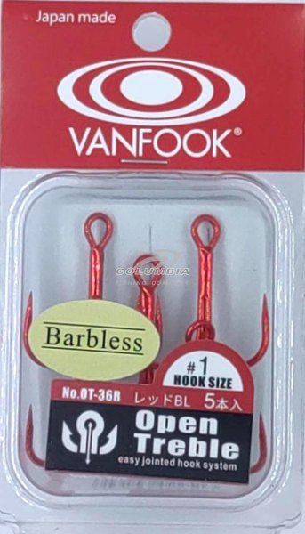 Крючок тройной VANFOOK ST46 RDE