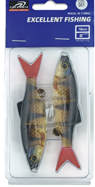 Силиконовая приманка для рыбалки 3D 10CM