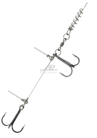 Стингер для силиконовых приманок со спиралью S M L XL